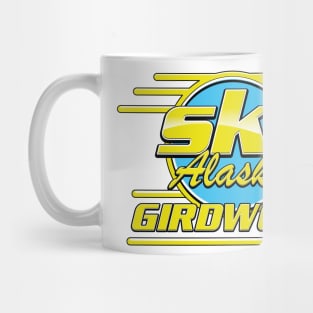 Girdwood Alaska 80s ski logo Mug